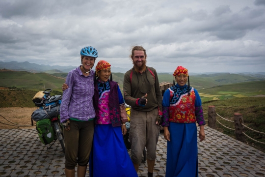 Tibetan women wanted photo with us