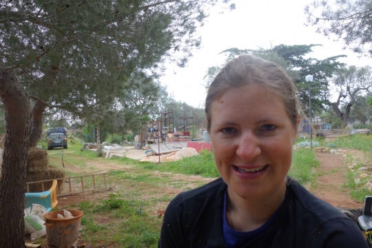 Susanne all dirty from the mud