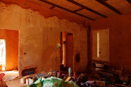 Details of the straw bale school