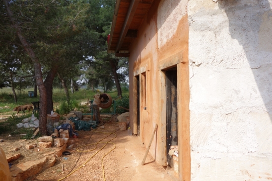The front of the school