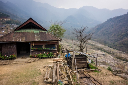 Khonoma Semi traditinal houses