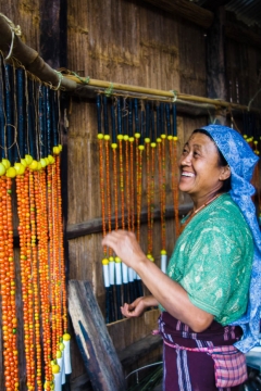 Khonoma making festival decorations