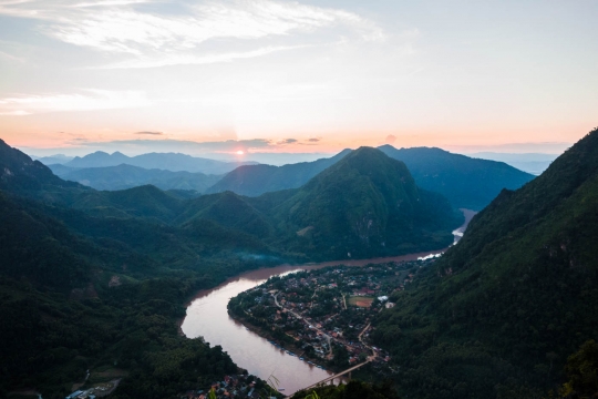 The view of Nong Khiaw