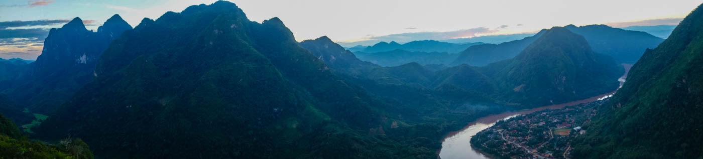 The view of Nong Khiaw
