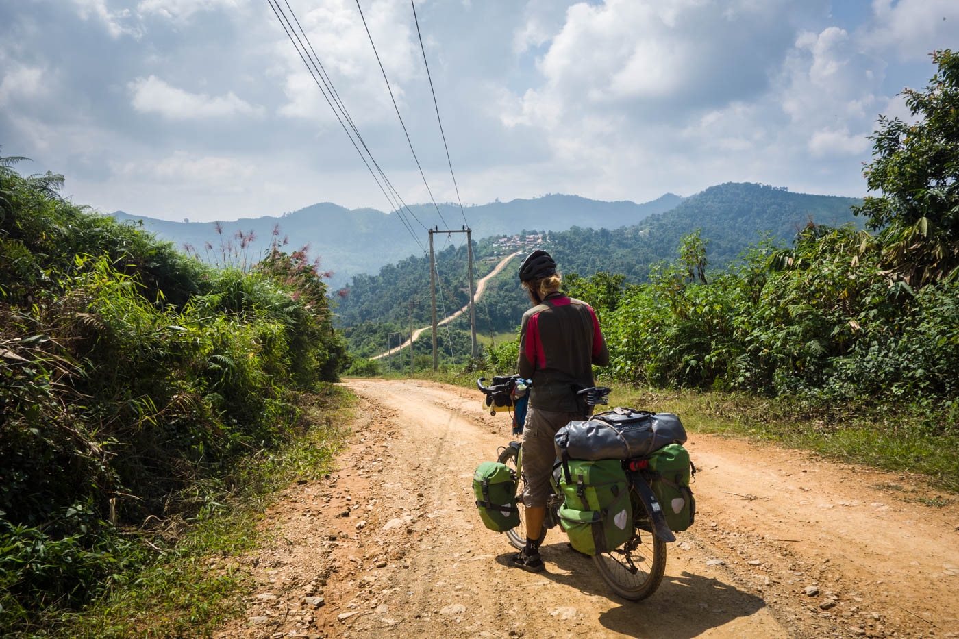 Road goes up to next village