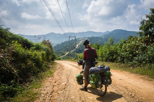 Road goes up to next village