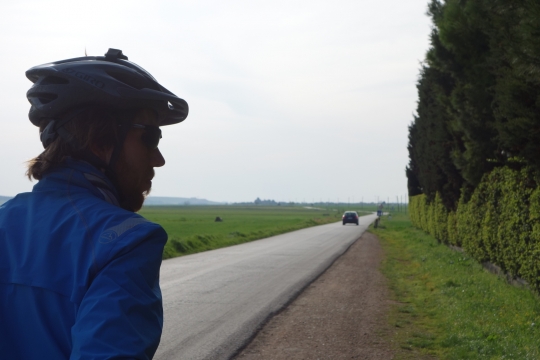 Martin on a quieter road on the way to Altamura
