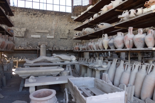 Archives with stoned body