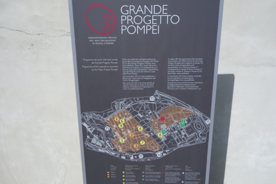Overview of project plan Pompei funded by EU and Unesco