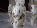 Lion head on table