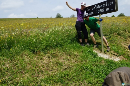 First ascent. Very proud of reaching the top of Col de Montsegur.