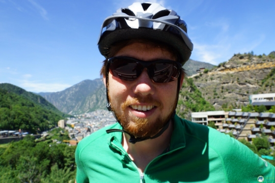 Martin with Andorra in the background.