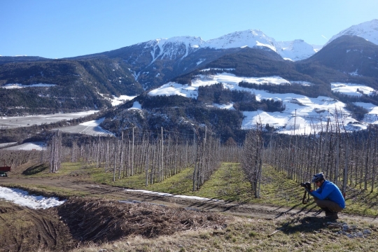Great views of the lowlands and mountains of Italy