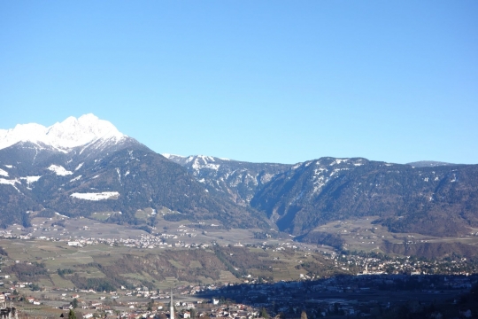 Great views of the lowlands and mountains of Italy