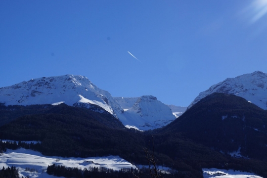 Great views of the lowlands and mountains of Italy