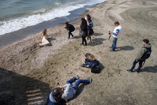 Photo shoot on the beach