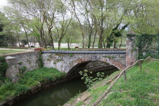 Bridge close to Lago di Paola