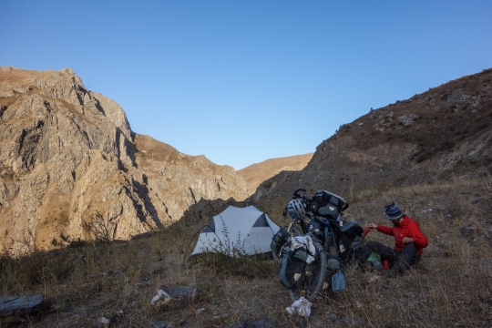 Camping at 2600 meters altitude
