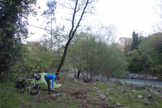Camping wild close to Contursi Terme
