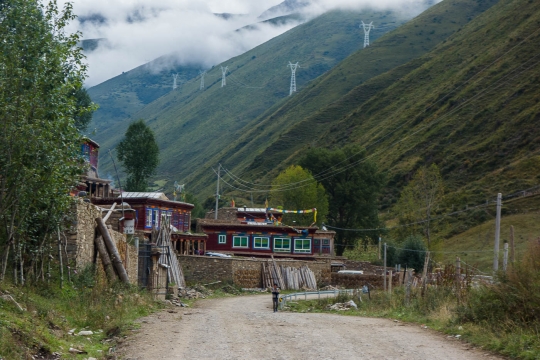 Cycling out of the village