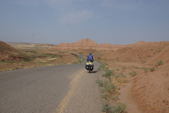 Cycling in a tough headwind