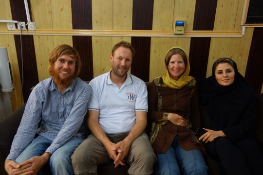 German motorbikerider and Iranian woman who helped buy manteau