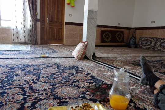 Lunch at a shopkeepers house
