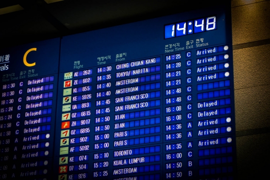 Picking up mom and partner from airport