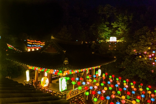 Visiting temple for Buddhas birthday
