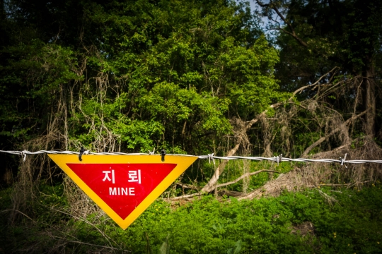 Land mines used as third defense line