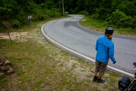 Heading down again