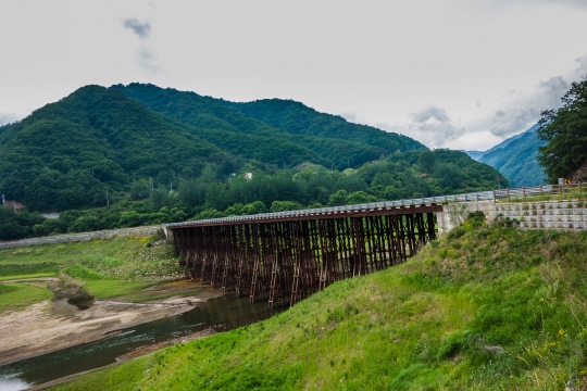 River flowing from North Korea. This is now an ecological zone.