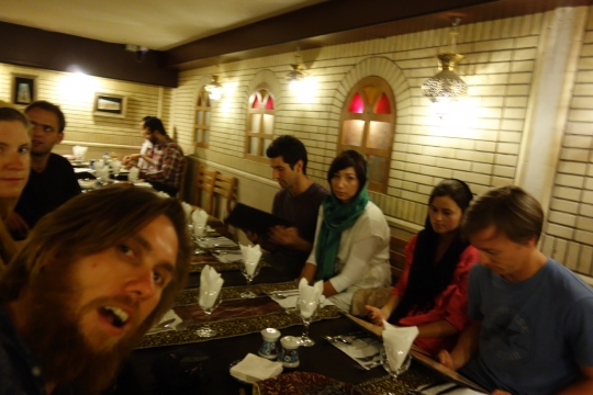 Dinner with other travellers