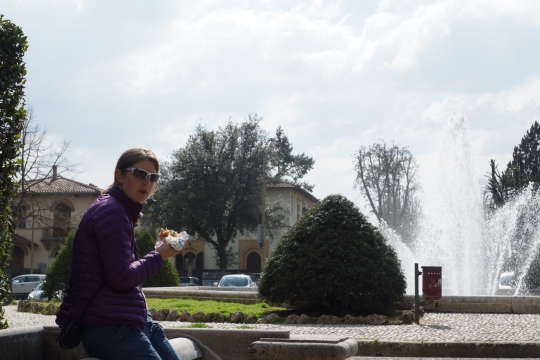 Eating a kebab