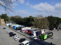 Busses of all the cycling teams