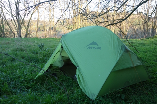 Tent at necropolis near Tuscania