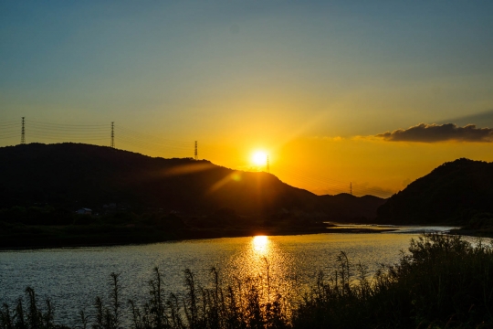 Sunset over Han river