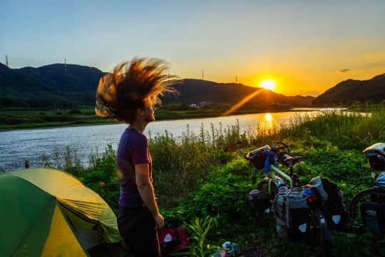 Sunset over Han river
