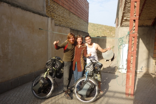 With our host Siavash