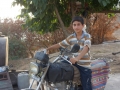 Amin on motorbike