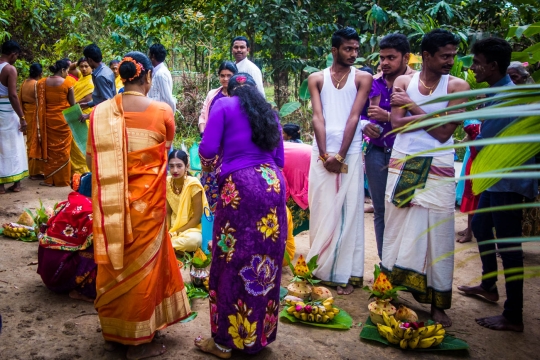 Indian Hindu celebrations in a town we passed