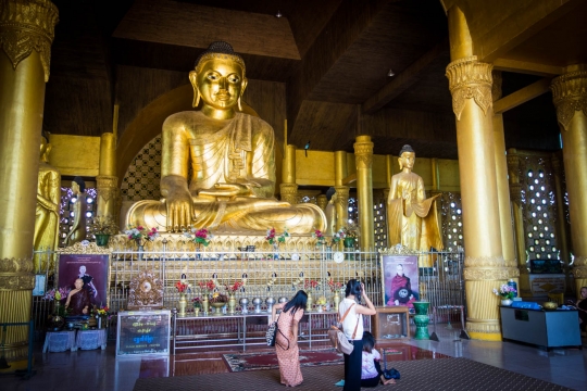 Large Buddha near a University
