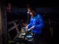 Early morning breakfast at 5:30 at a road shelter