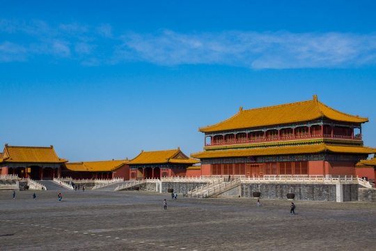 On the grounds of the forbidden city
