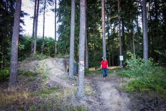 Looking at old derelict bunkers