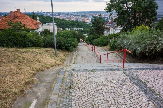 Steps out of the city
