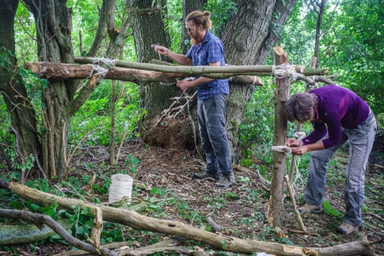Building cave in Kolding