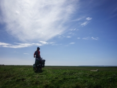 Following dikes along the coast