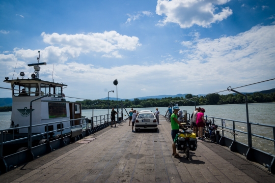 The ferry over the Danube