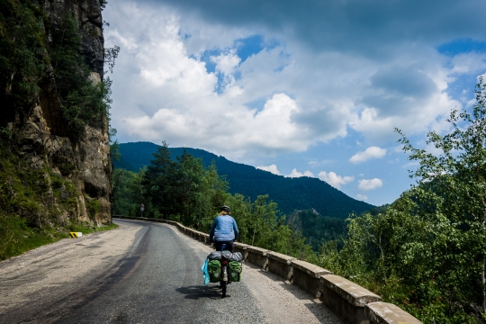 Start of the Transfagarasan